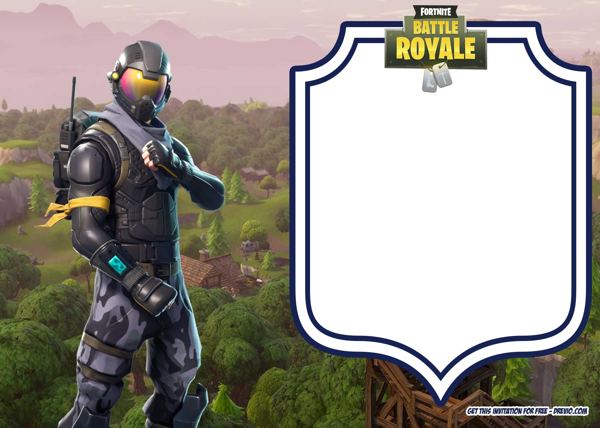 Fortnite Invitation Template Fortnite Invitation Template