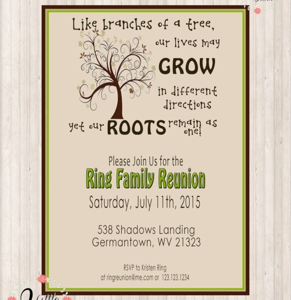 FREE 17 Sample Family Reunion Invitation Templates In PSD EPS