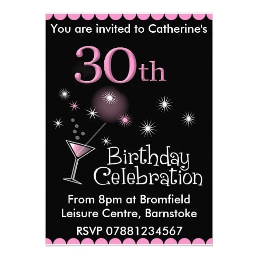 Free 30th Birthday Invitations Templates FREE Invitation Templates 