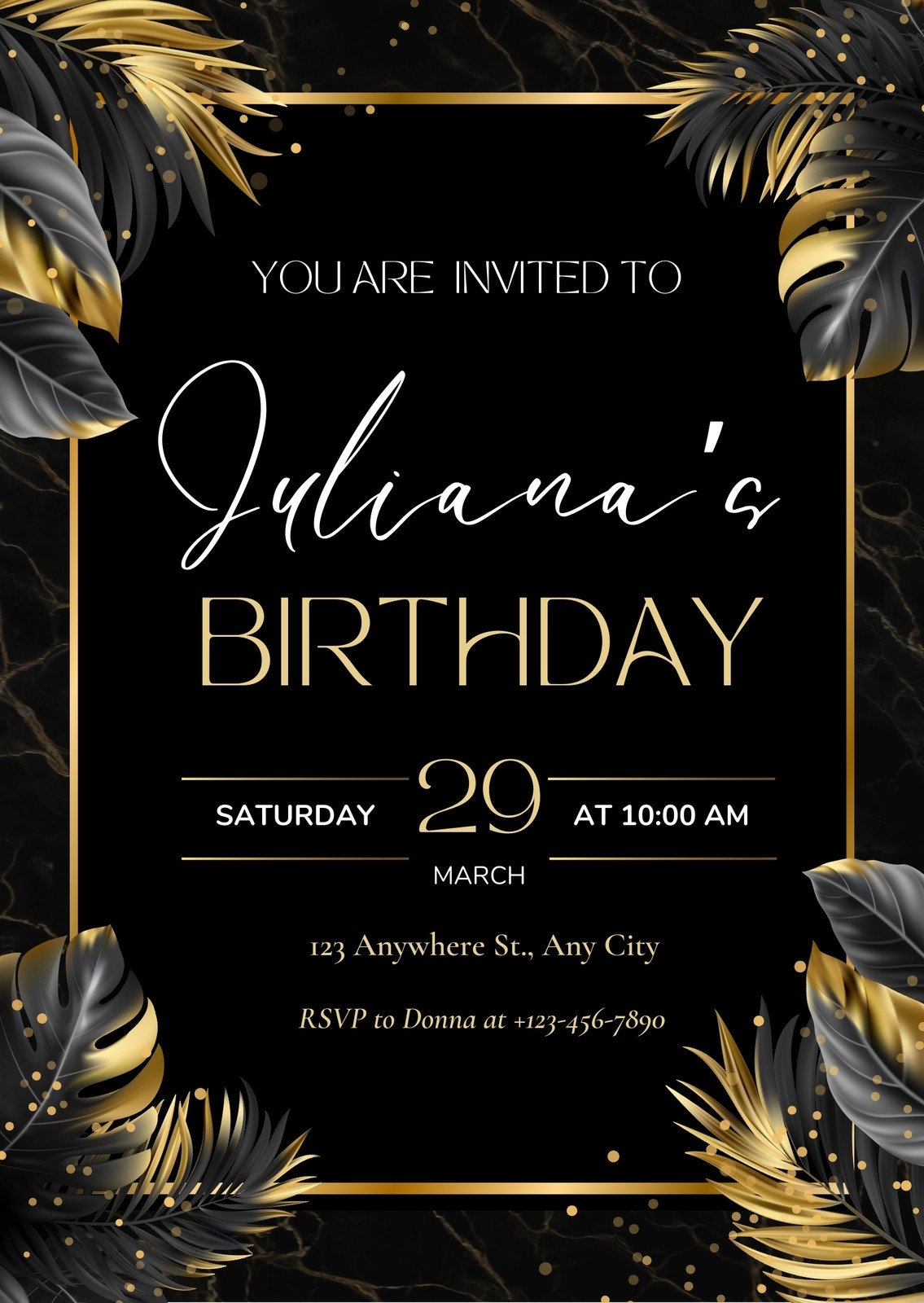 Free And Printable Birthday Invitation Templates Canva 56 OFF