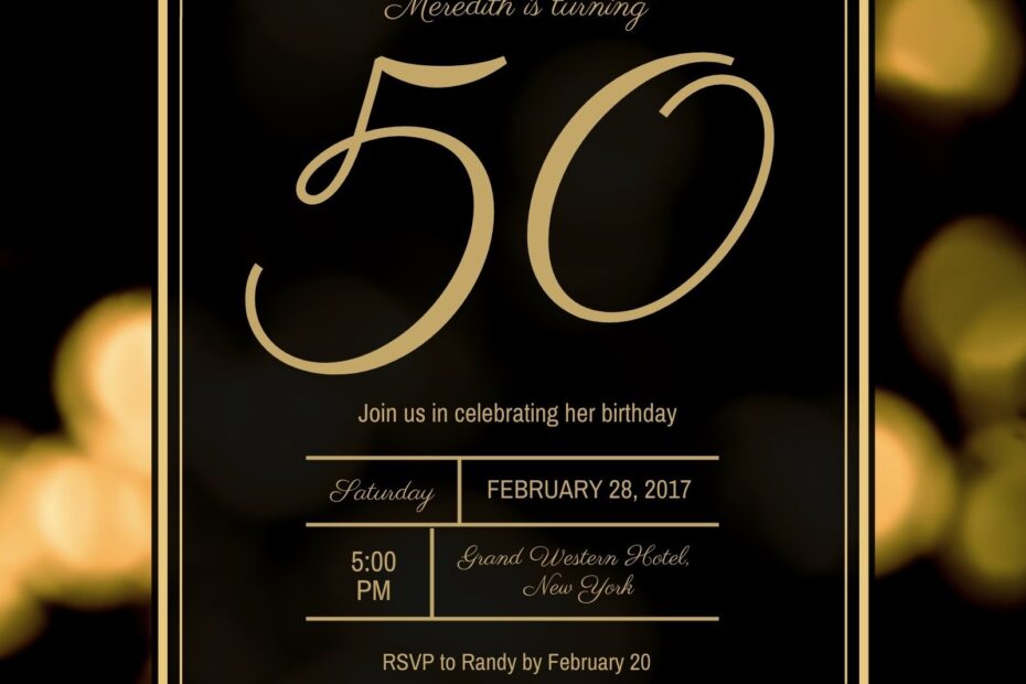 Free And Printable Birthday Invitation Templates Canva