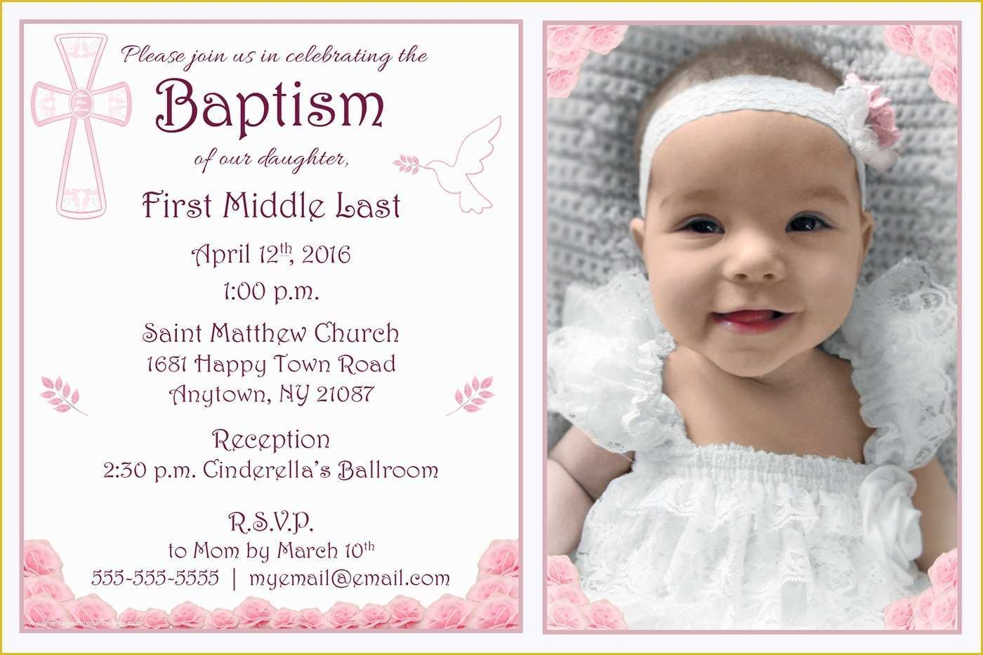 Free Baptism Invitation Templates Of 10 Baptism Invitation Templates 