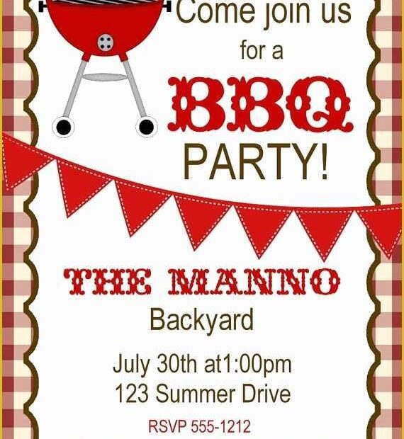 Free Bbq Invitation Template Of Bbq Invitation Bbq Birthday Invitation