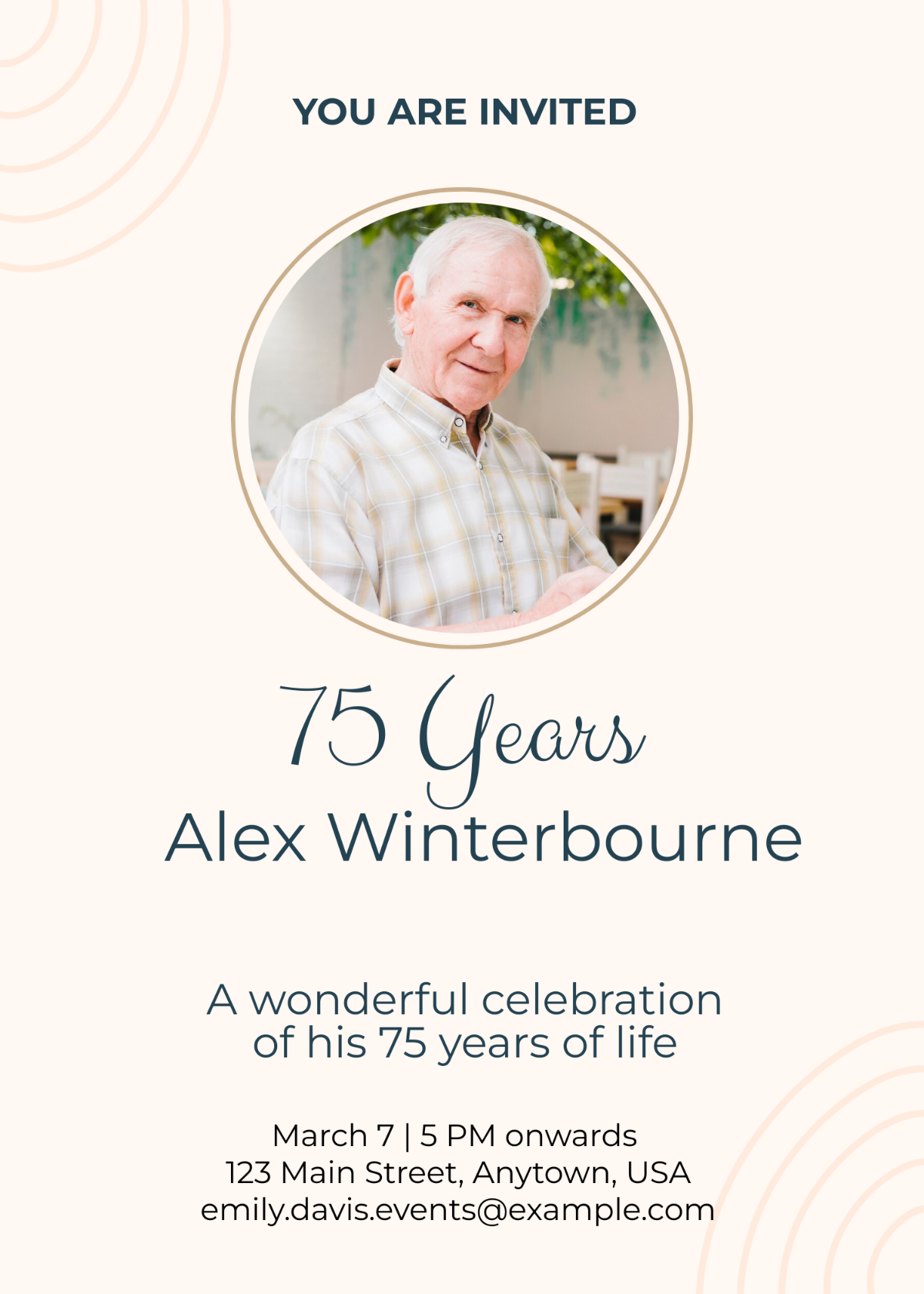 Free Birthday Celebration Invitation Template To Edit Online