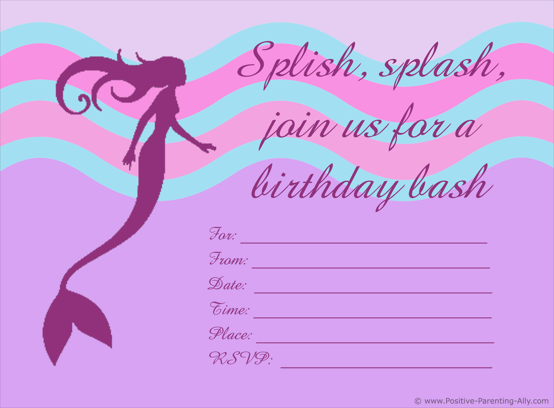 Free Birthday Party Invites For Kids In High Print Quality Free Birthday Party Invites For Kids In High Print Quality