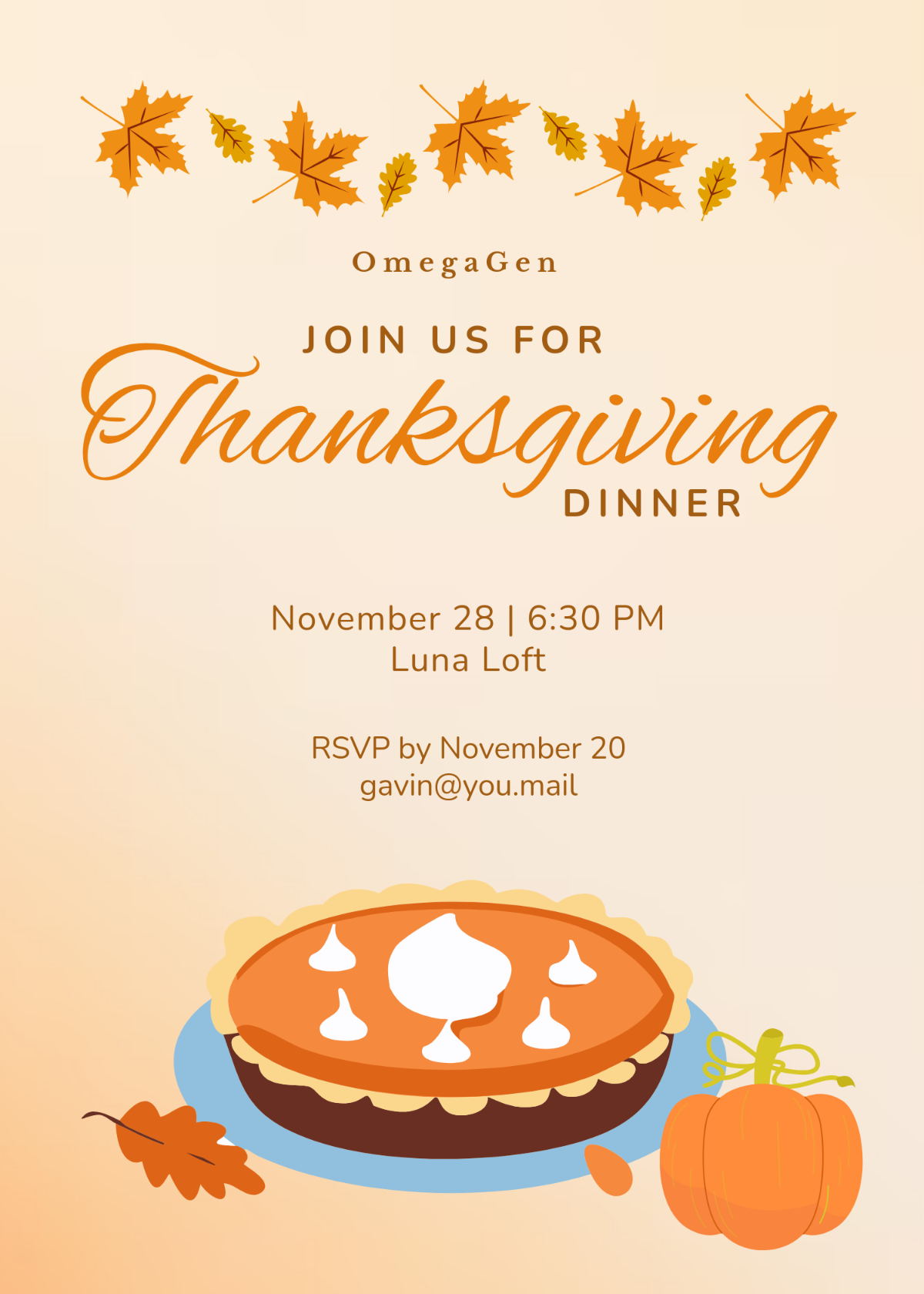 Free Boho Thanksgiving Dinner Invitation Template To Edit Online