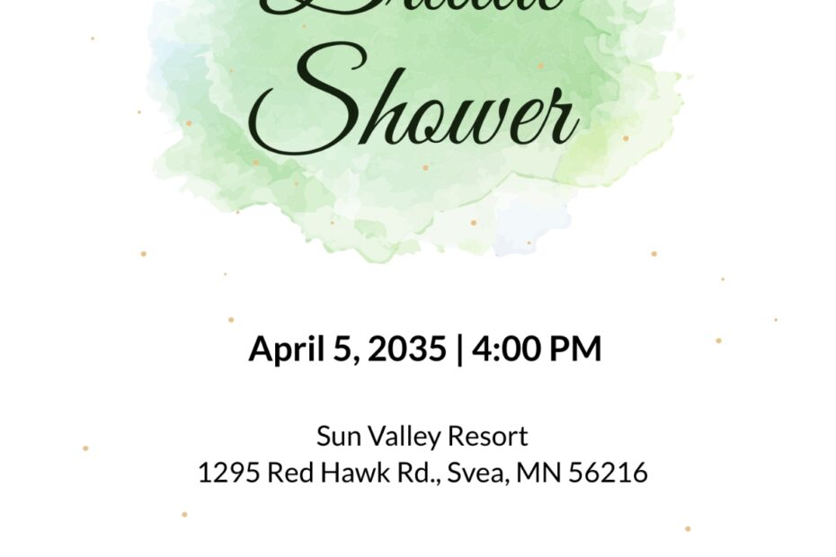 FREE Bridal Shower Invitation Templates Edit Online Download