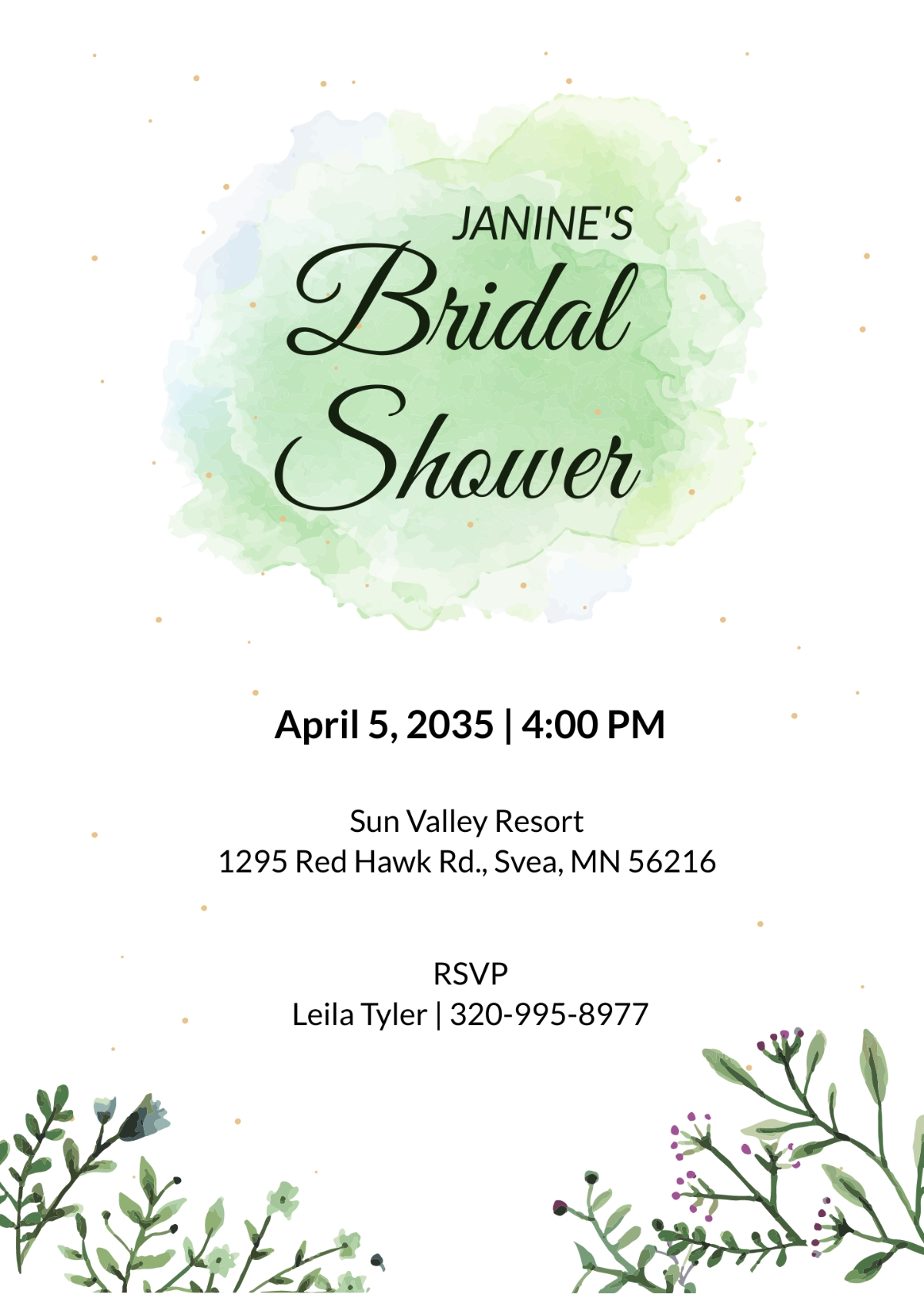 FREE Bridal Shower Invitation Templates Edit Online Download 