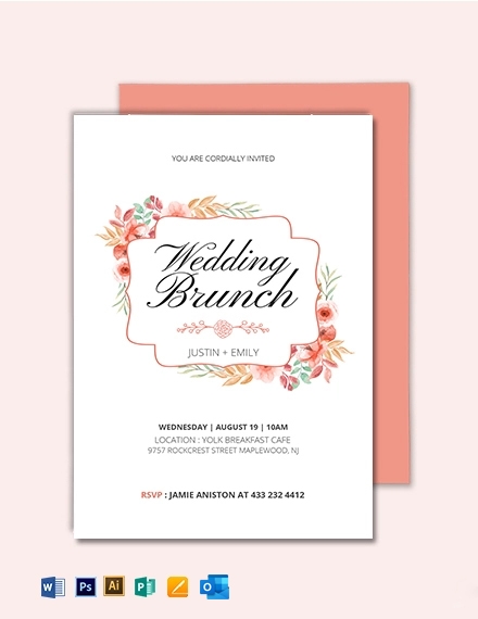 FREE Brunch Invitation Template Download In Word Google Docs