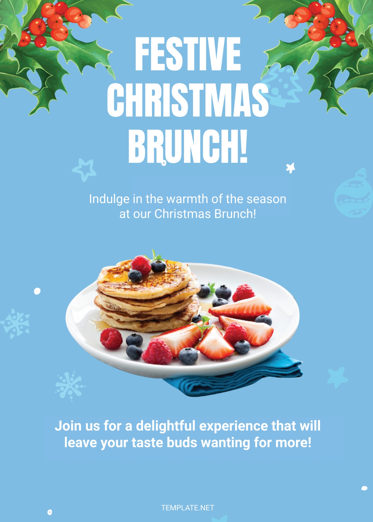 Free Christmas Brunch Invitation Template To Edit Online