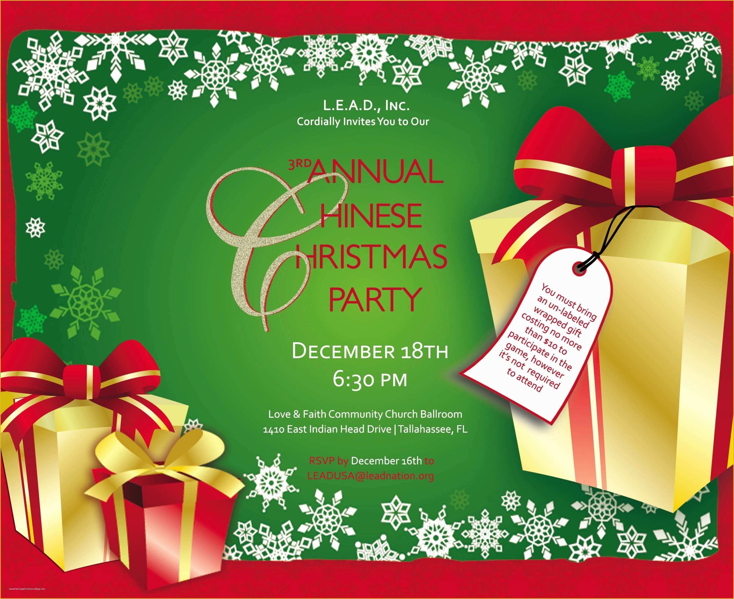 Free Christmas Invitation Templates Word Of Free Holiday Flyer 