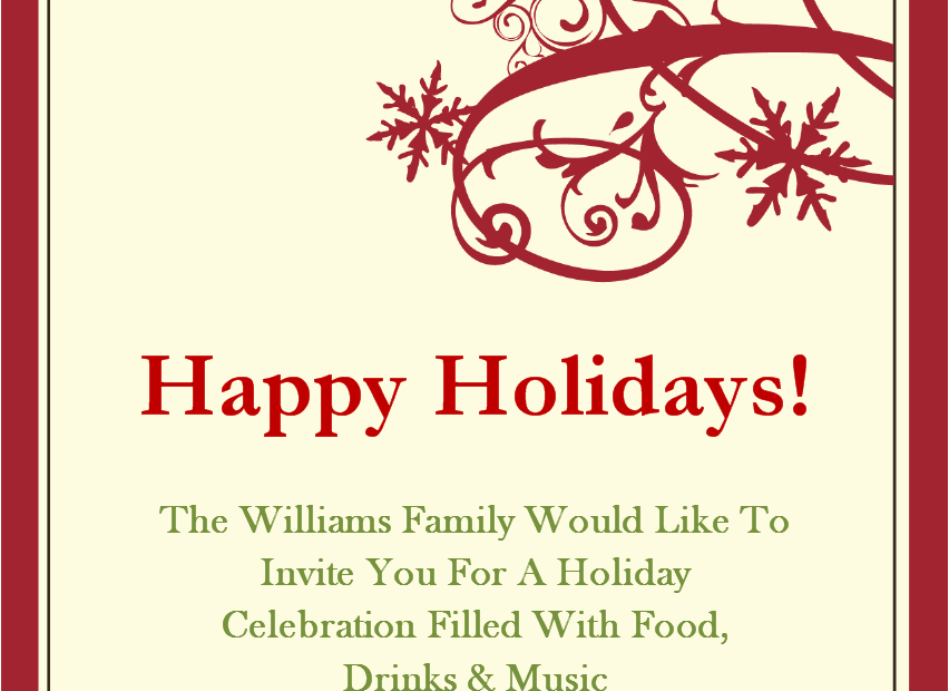 Free Christmas Invite Templates