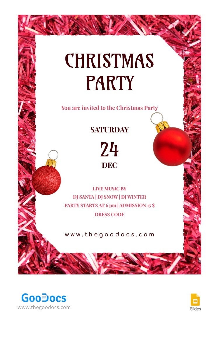 Free Christmas Party Invitation Templates For Microsoft Word 