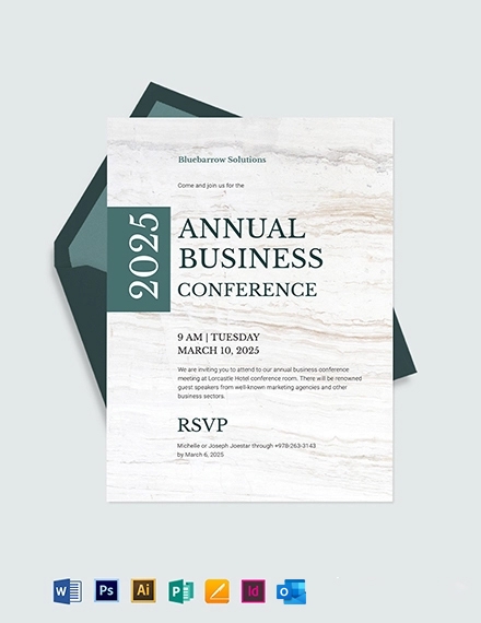 FREE Conference Invitation Template Download In Word Google Docs