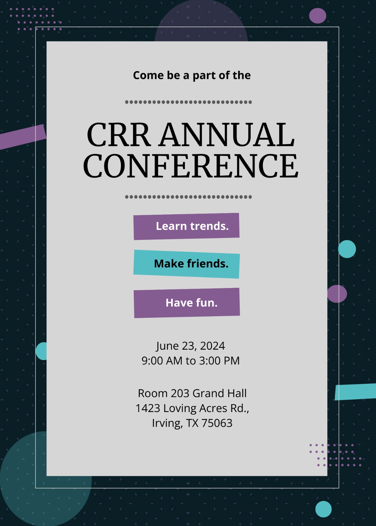 FREE Conference Invitation Templates Examples Edit Online 