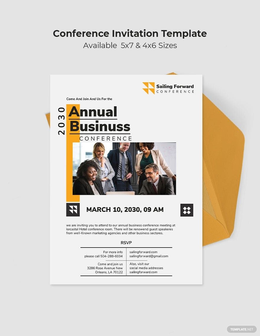 FREE Conference Invitation Templates Examples Edit Online 