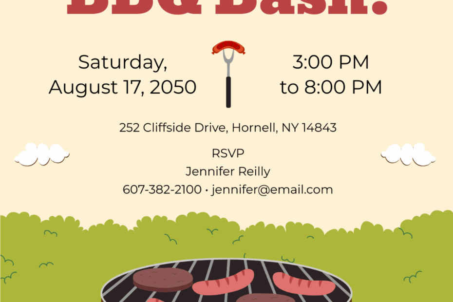 Free Cookout Templates To Edit Online