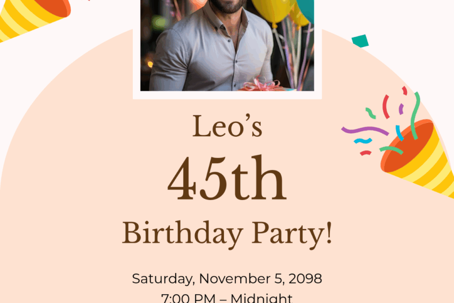 Free Creative Party Invitation Template Edit Online Download