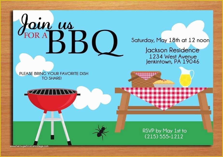 Free Downloadable Bbq Invitation Template Of 12 Best S Of Summer Bbq 