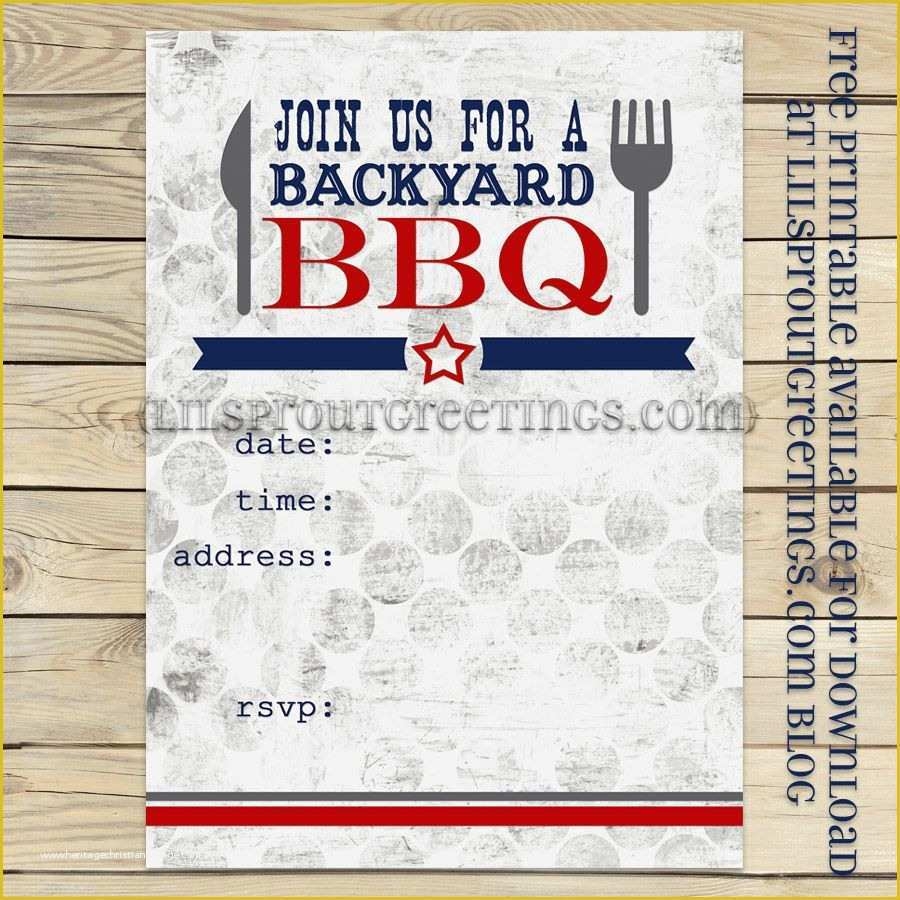 Free Downloadable Bbq Invitation Template Of 12 Best S Of Summer Bbq 