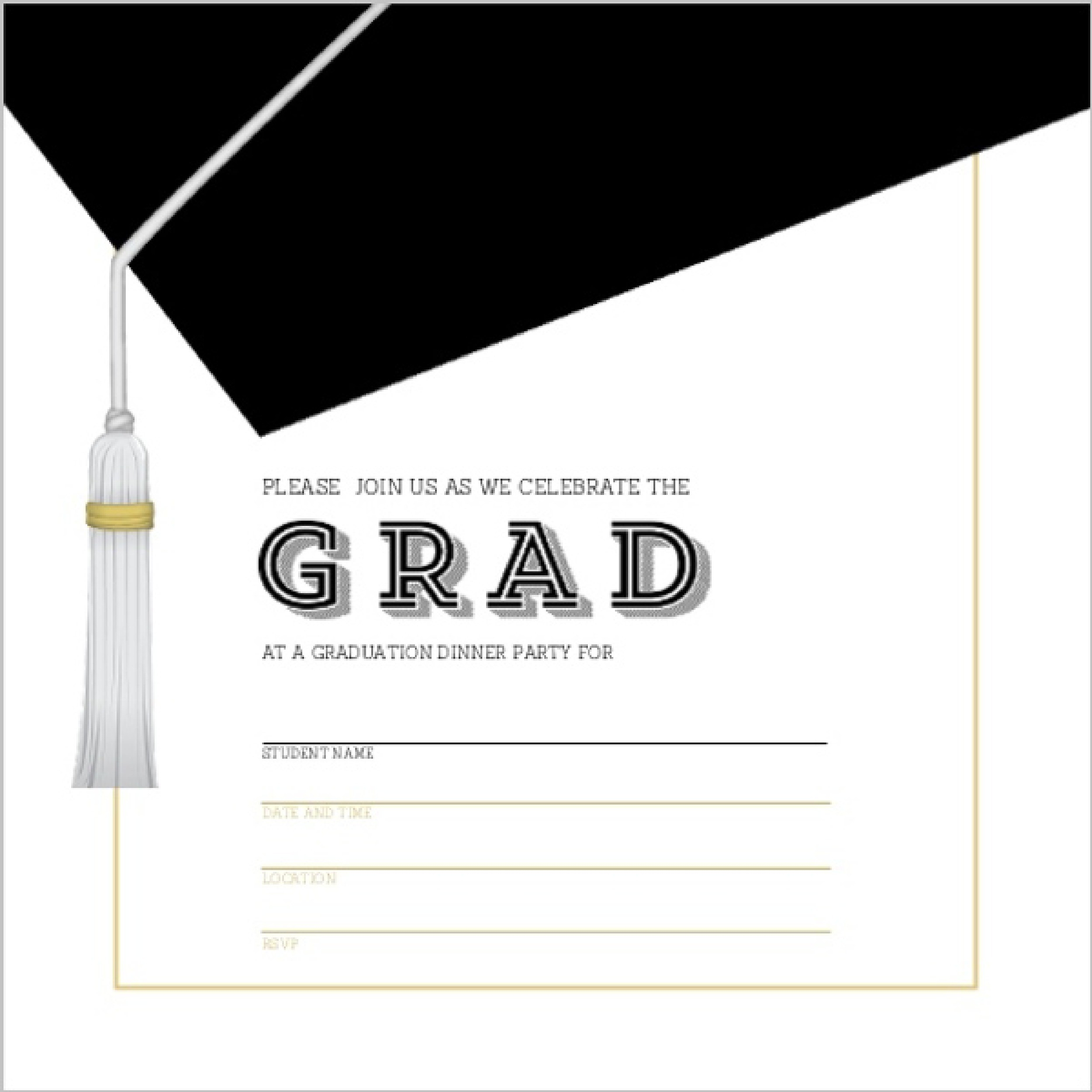 Free Downloadable Templates For Graduation Invitations Loalabama
