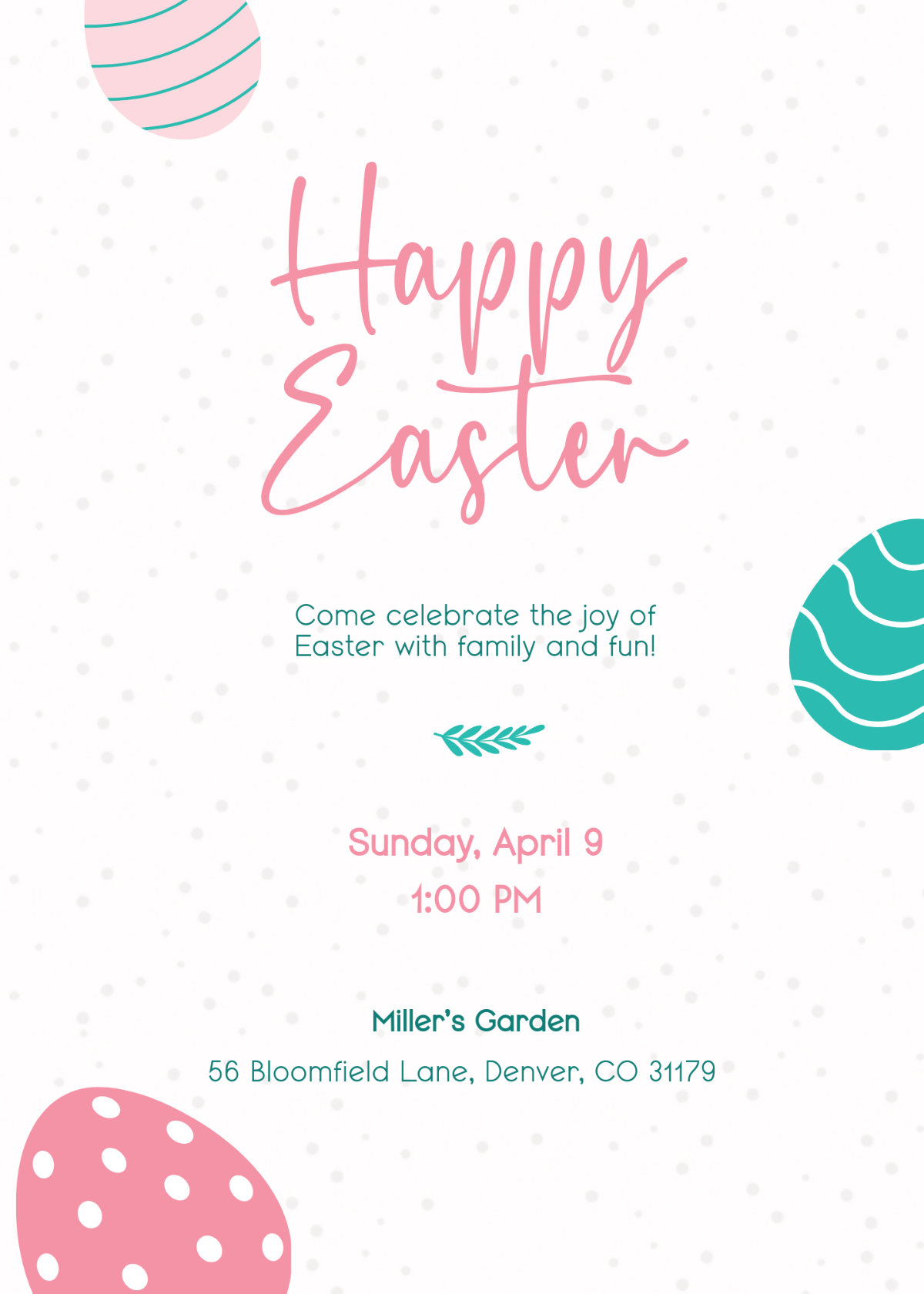 Free Easter Invitation 2025 Templates To Edit Online