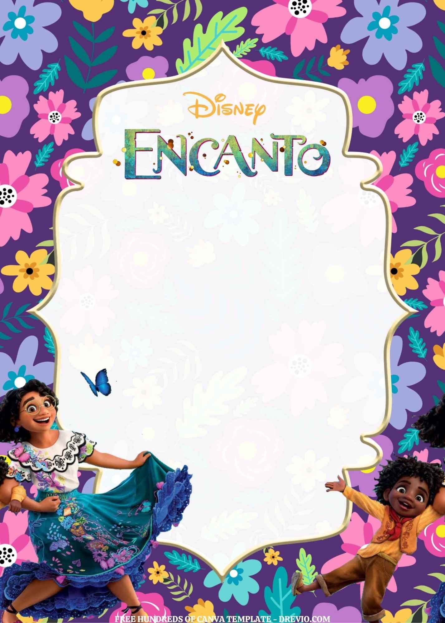 FREE EDITABLE 16 Encanto Canva Templates Printable Birthday 