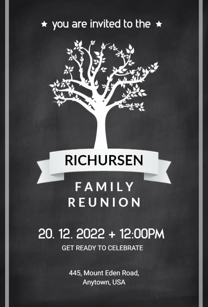 Free Editable Family Reunion Invitation Templates