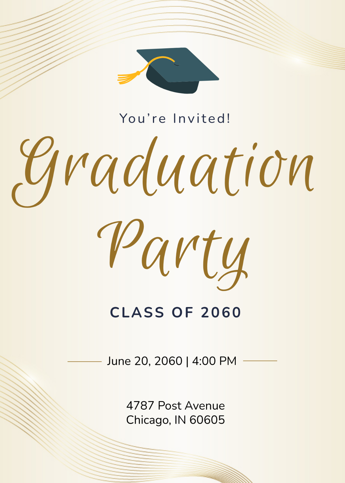 Free Editable Graduation Invitation Template To Edit Online
