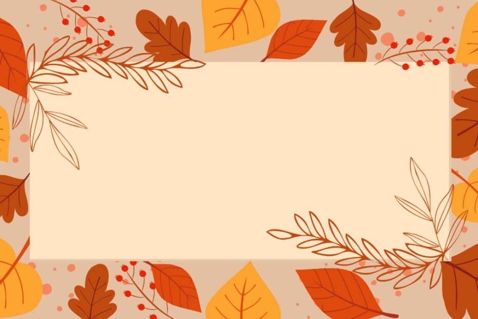 Free Fall Invitation Background Template To Edit Online