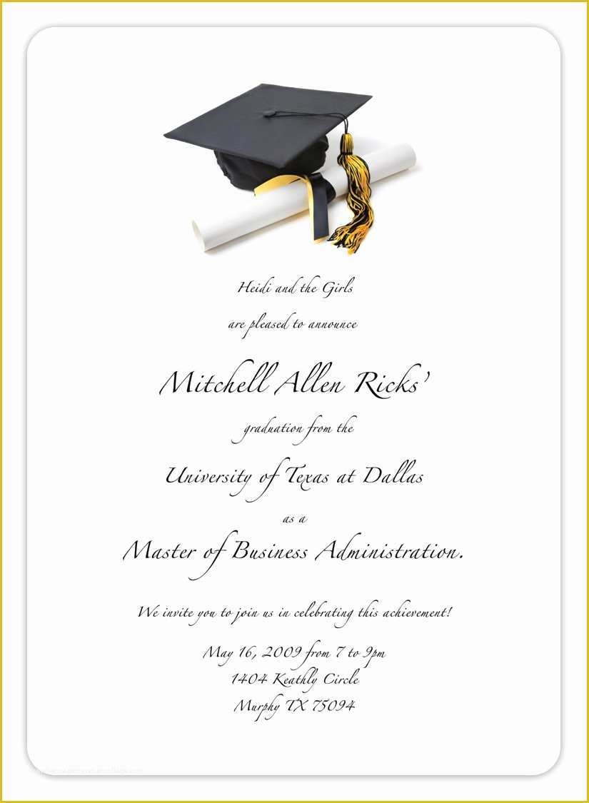 Free Graduation Announcements Templates Of 40 Free Graduation 