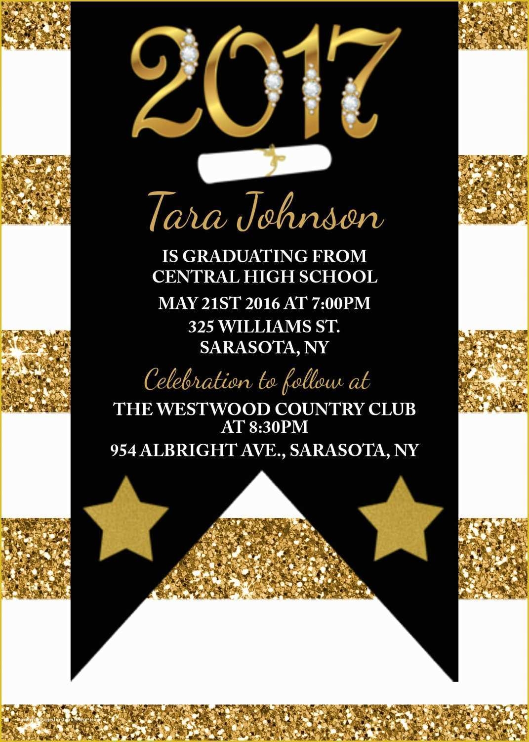 Free Graduation Invitation Templates Of Graduation Party Invitation 