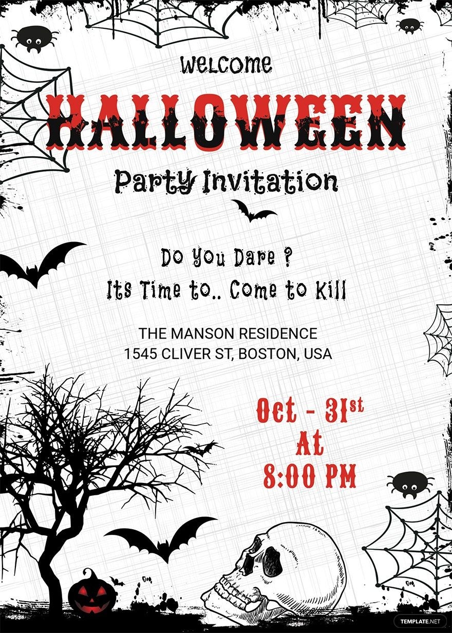 FREE Halloween Invitation Templates Examples Edit Online Download 