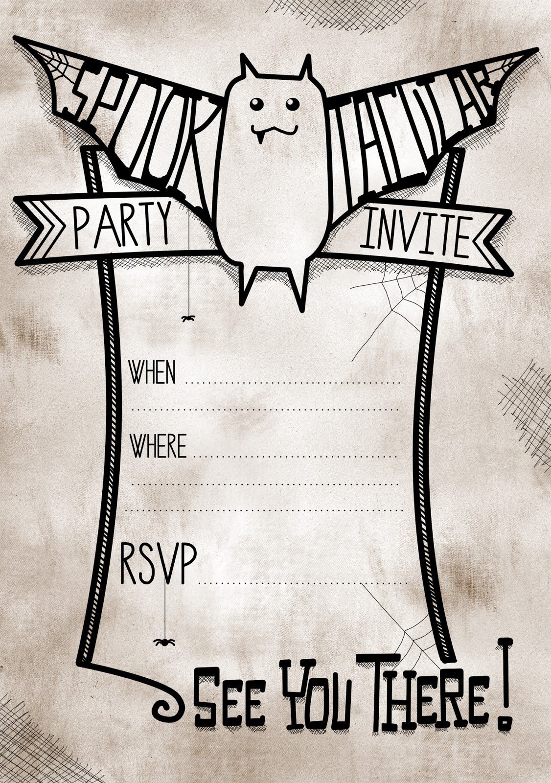 Free Halloween Invitations Printable Templates Invitation Design Blog