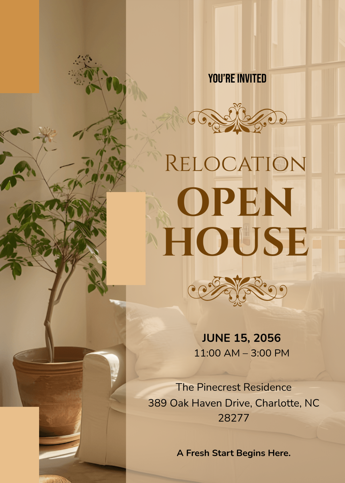 Free Hari Raya Open House Invitation Template To Edit Online