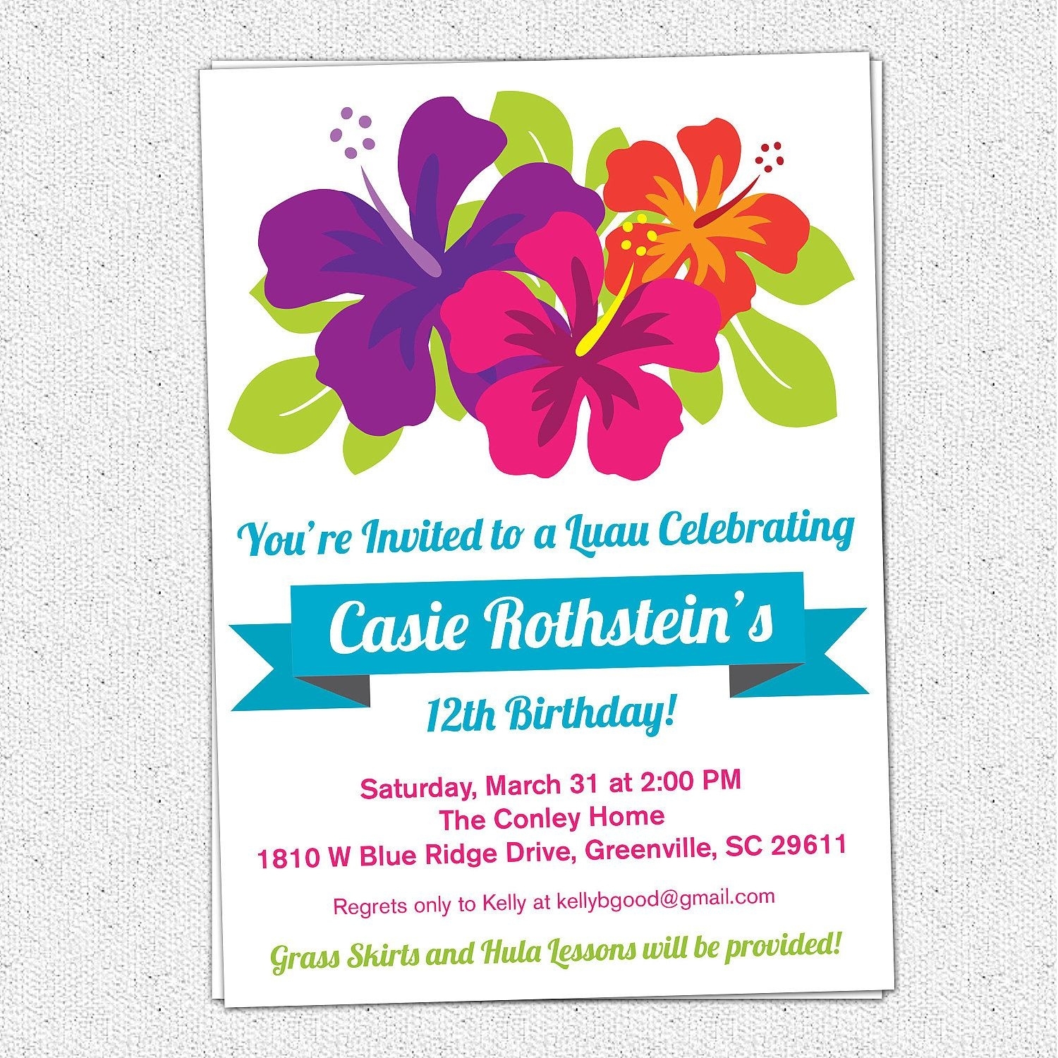 Free Hawaiian Luau Flyer Template Beautiful Luau Party Invitations 