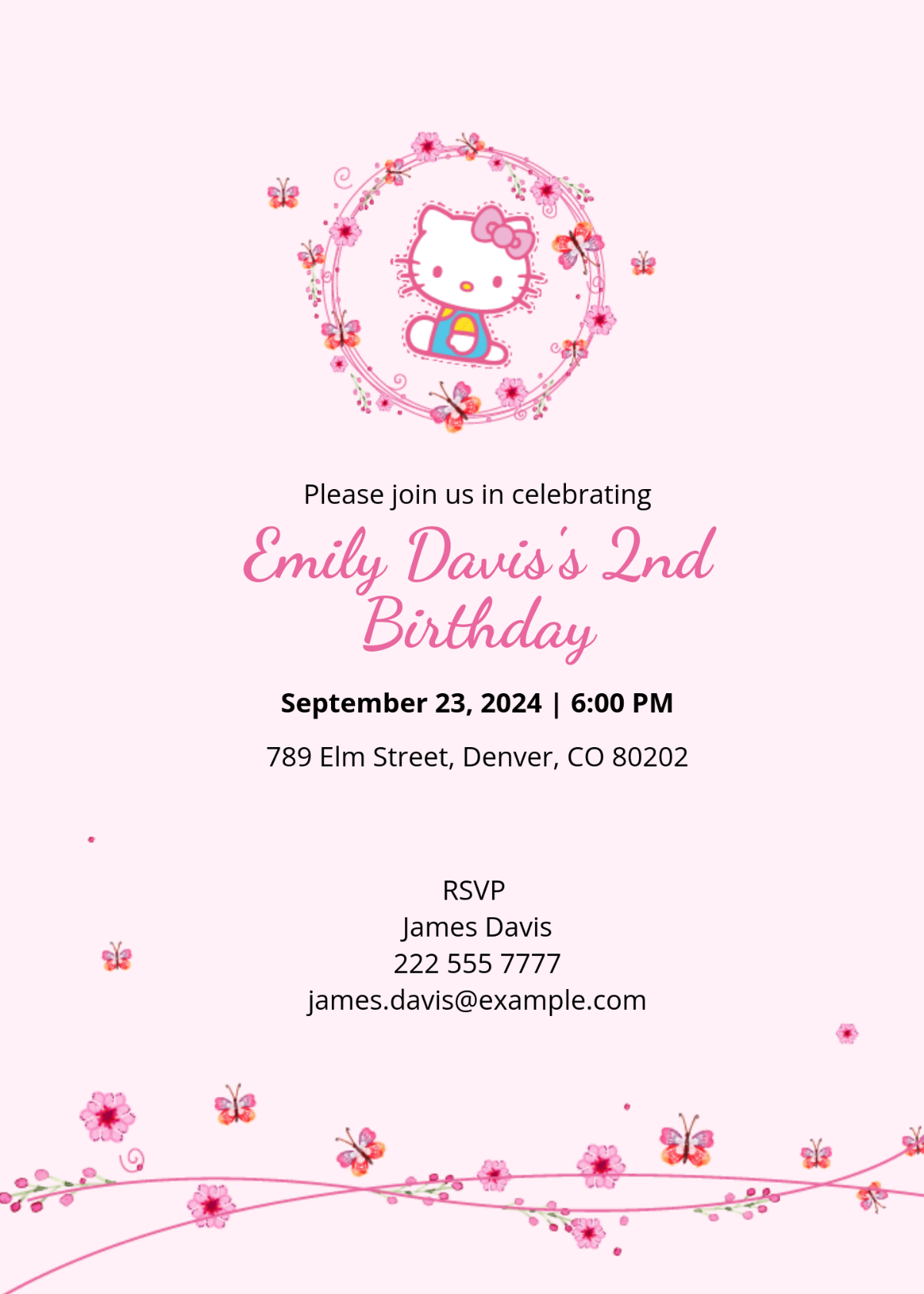 Free Hello Kitty Templates To Edit Online
