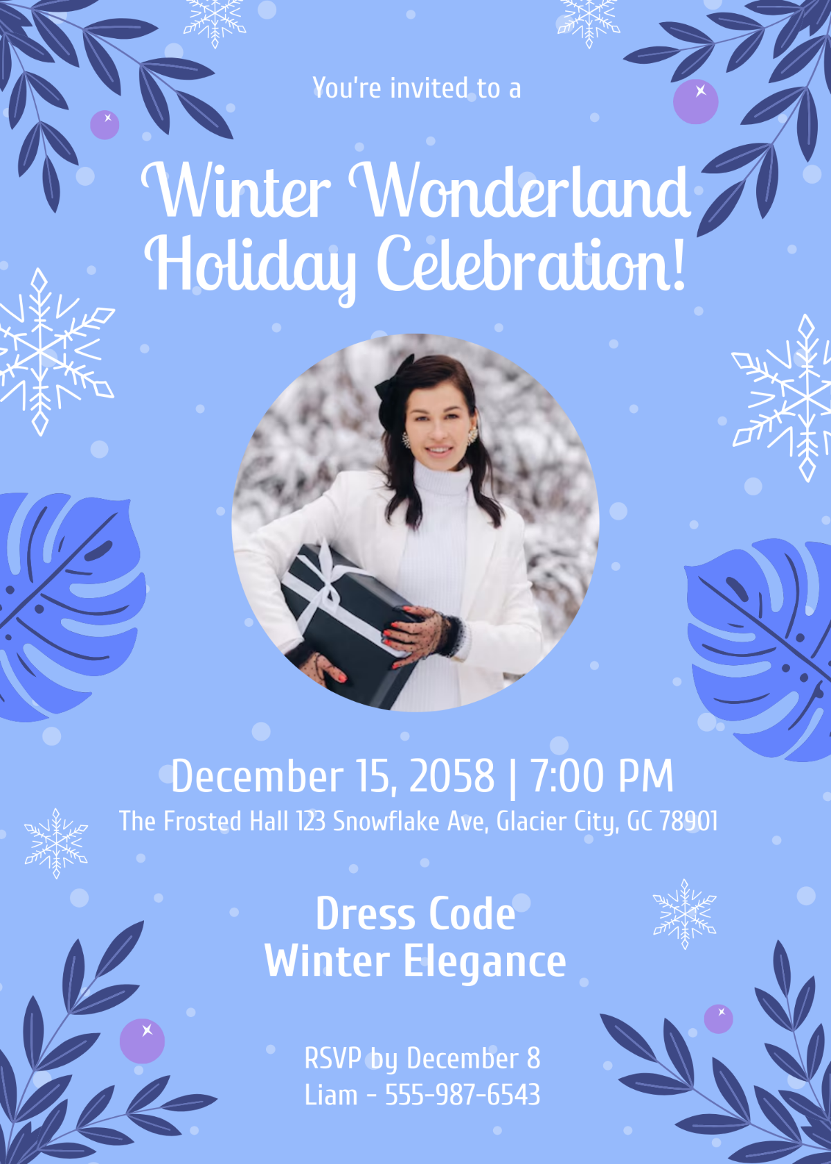 Free Holiday Invitation Template To Edit Online