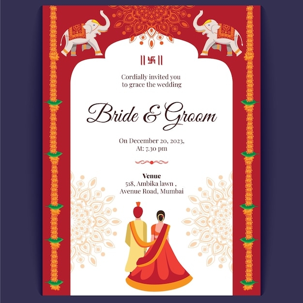 Free Indian Wedding Invitation Templates Word Doent Infoupdate