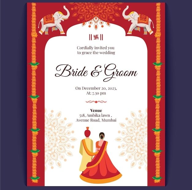 Free Indian Wedding Invitation Templates Word Doent Infoupdate