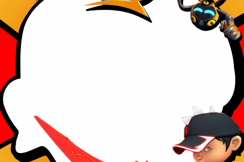 FREE Invitations Boboiboy Birthday Invitations Party Ideas