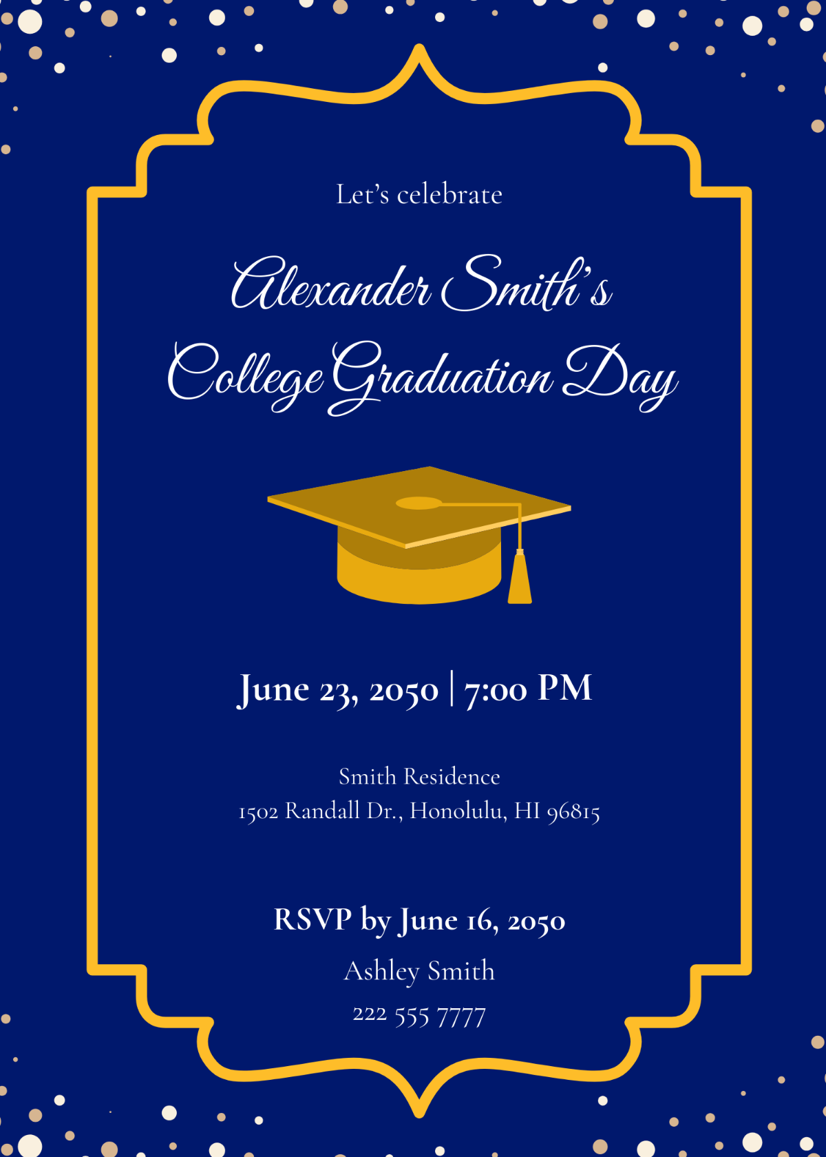 Free Kindergarten Graduation Invitation Template To Edit Online