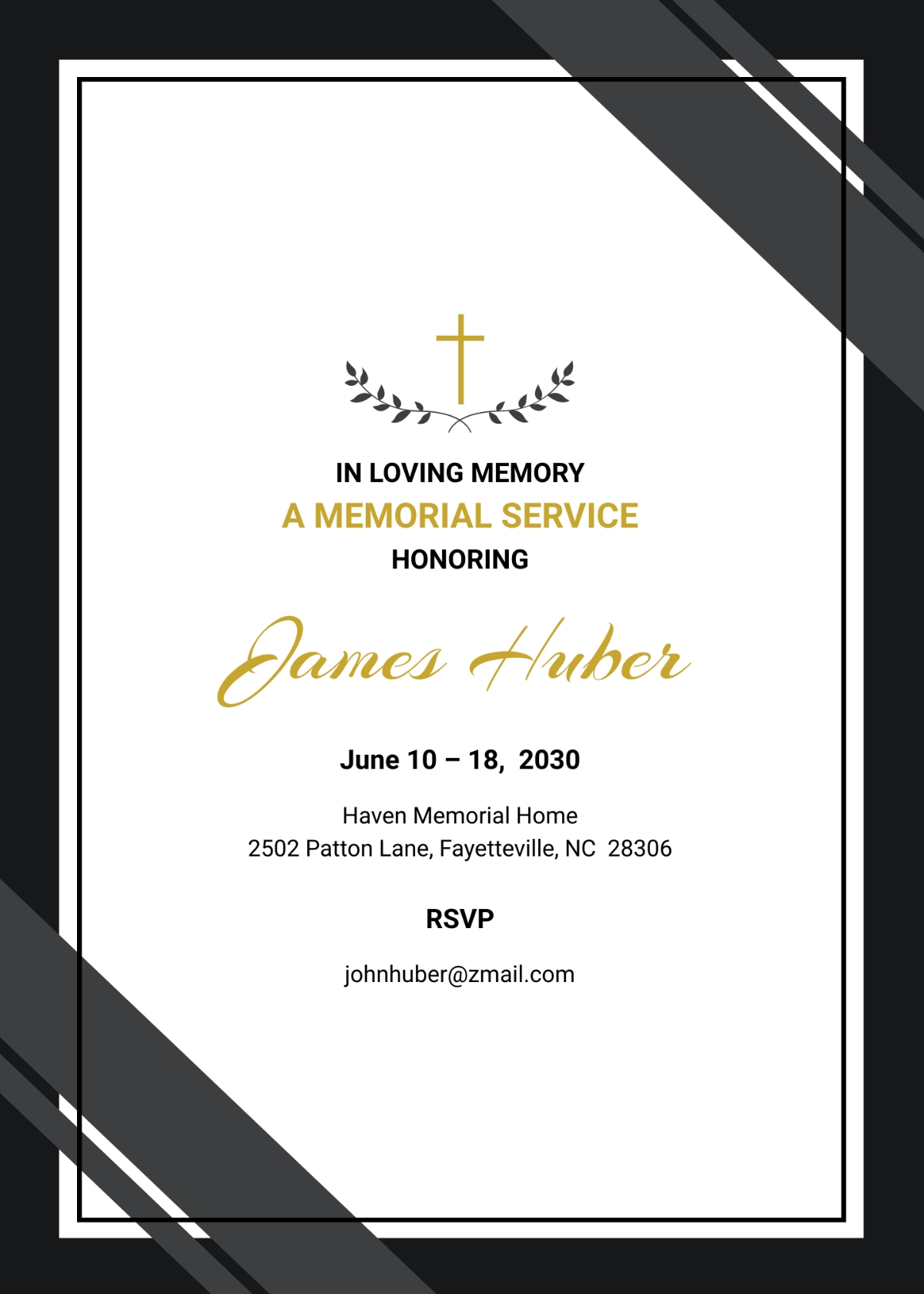 FREE Memorial Invitation Templates Edit Online Download Template