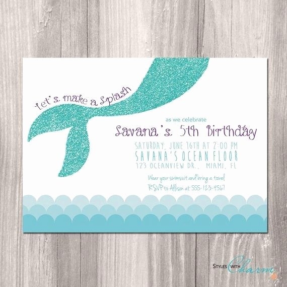 Free Mermaid Invitation Template Stcharleschill Template