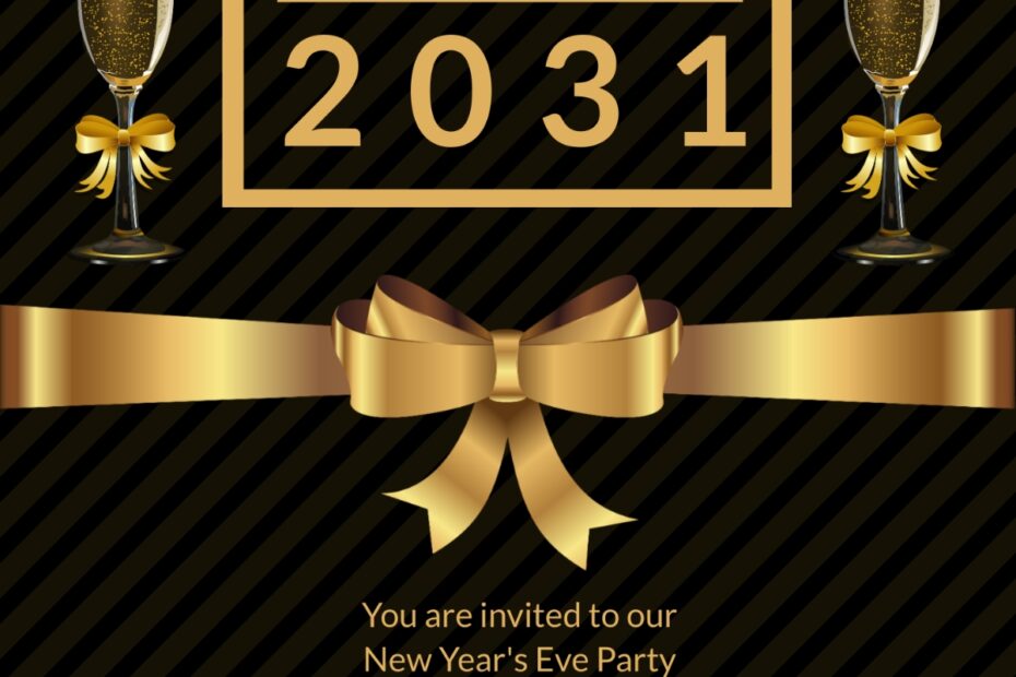 Free New Year Party Invitation Edit Online Download Template