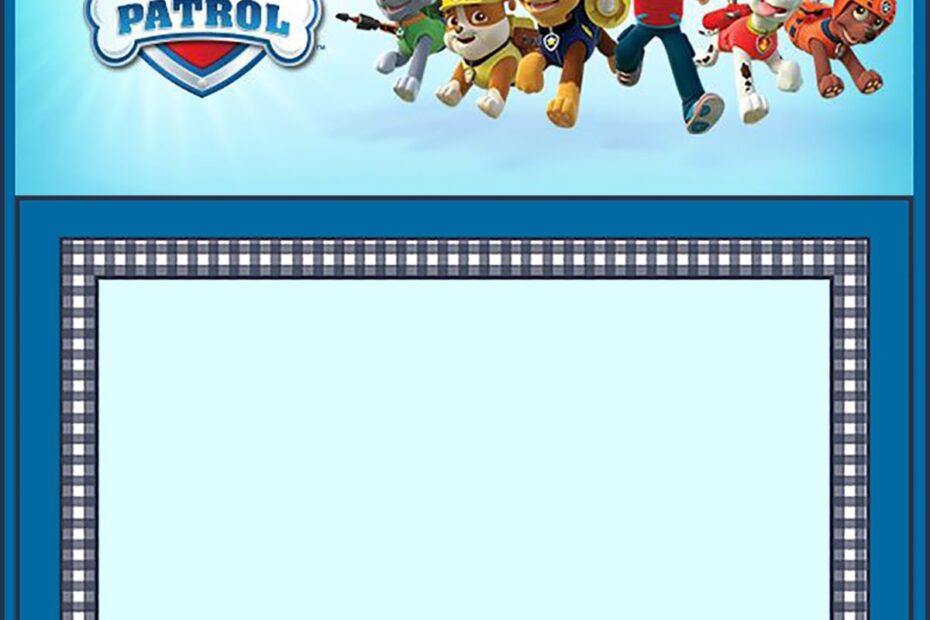Free Paw Patrol Invitation Template Invitations Online