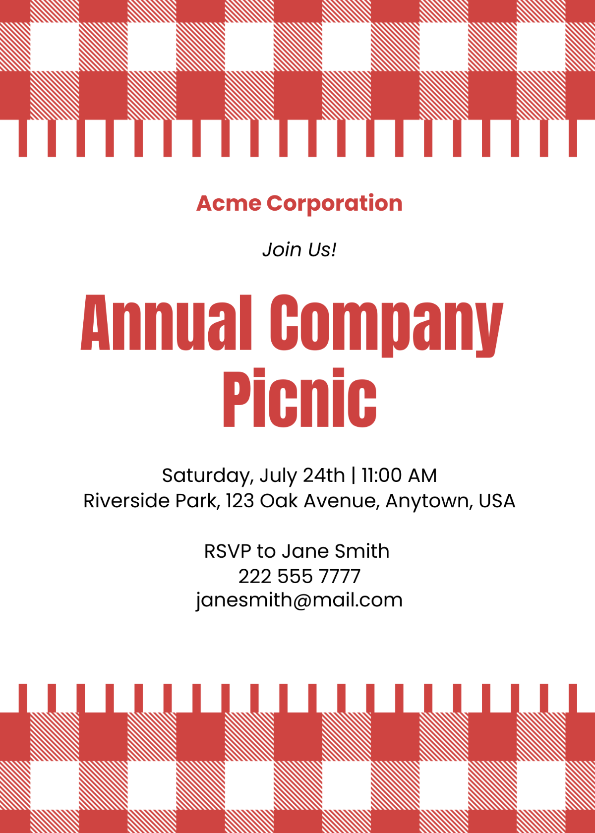 Free Picnic Templates To Edit Online