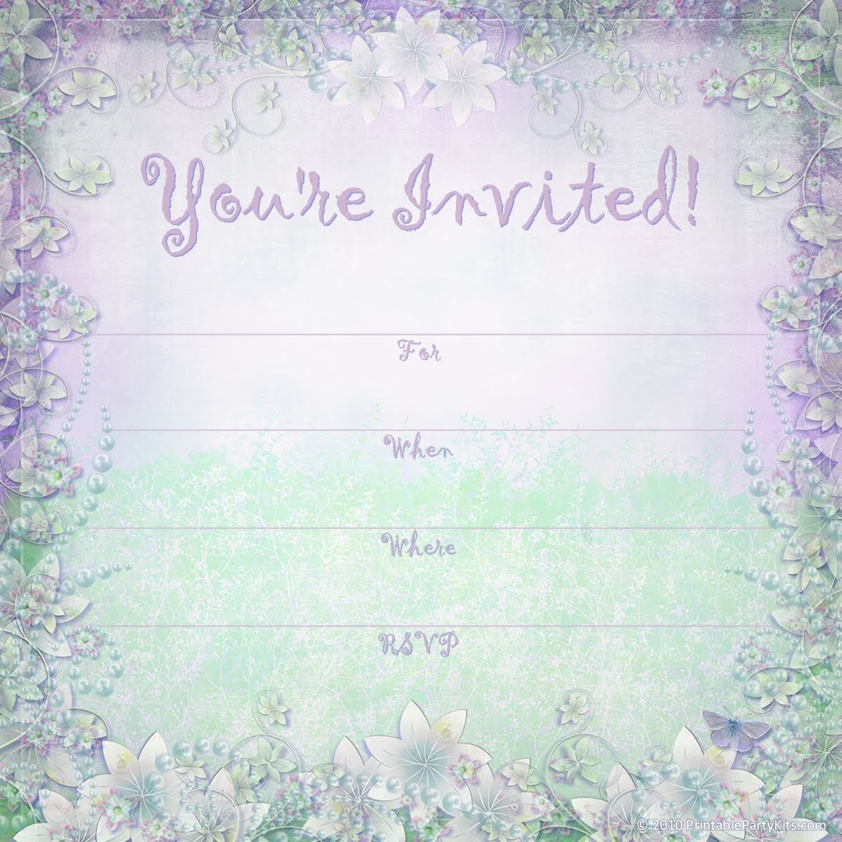 Free Printable 16th Birthday Party Invitation Templates
