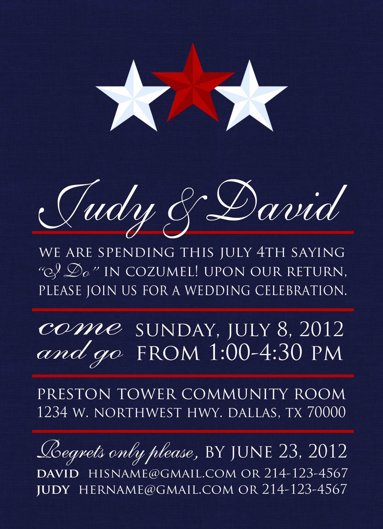 Free Printable 4th Of July Birthday Party Invitation