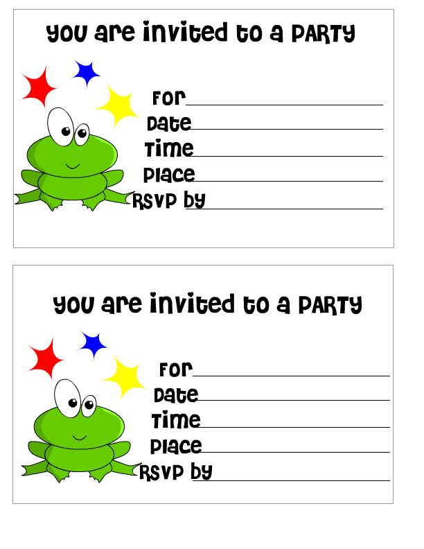 Free Printable Birthday Invitation
